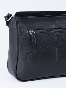 Ambleside Leather Cross Body Bag in Black