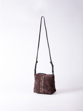 Buttermere Suede Cross Body Bag in Chocolate Brown