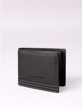 Explorer Leather Wallet in Black