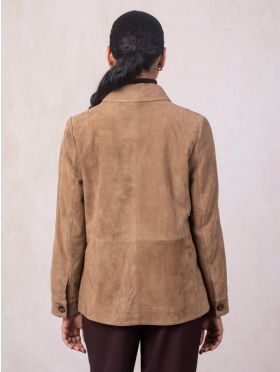 Milnthorpe Suede Jacket in Light Brown