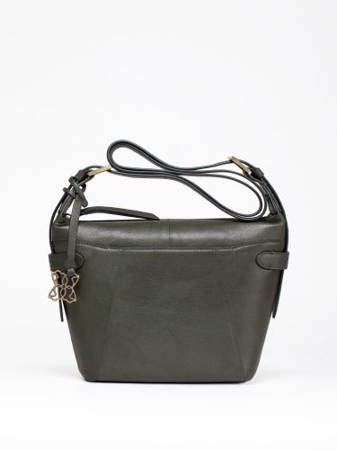 Newby Leather Cross Body Bag in Green | Lakeland Leather