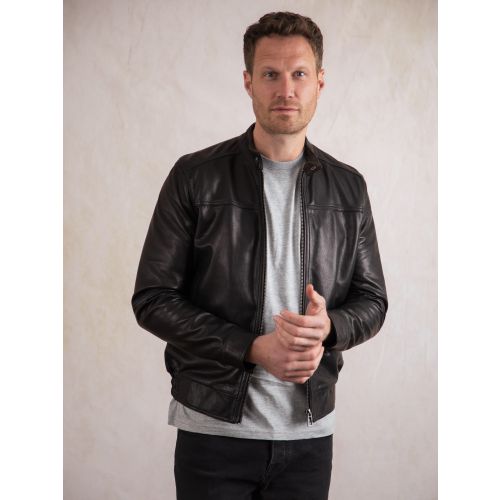 Cotehall Leather Jacket in Black | Lakeland Leather