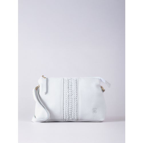 Eden Leather Cross Body Bag in White