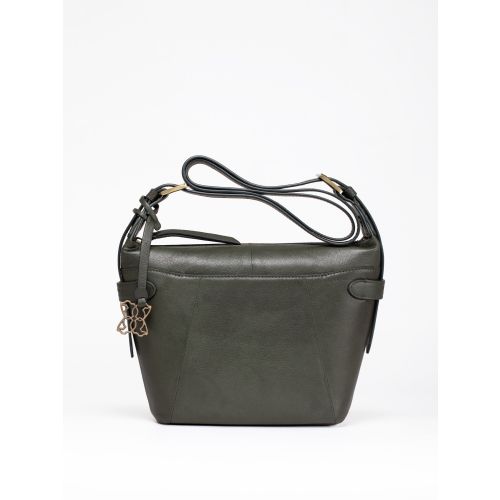 Newby Leather Cross Body Bag in Green