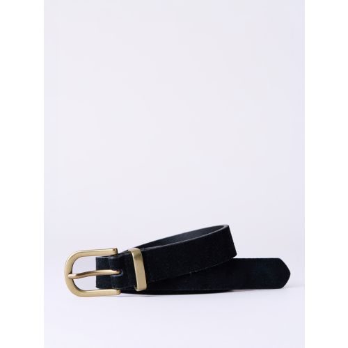 Kelsick Lakeland Leather Belt in Black Suede
