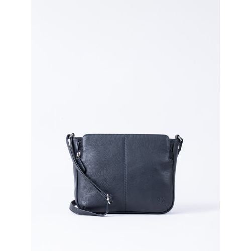 Ambleside Leather Cross Body Bag in Navy