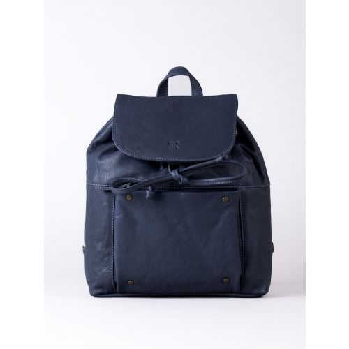 Harstone Leather Backpack in Blue