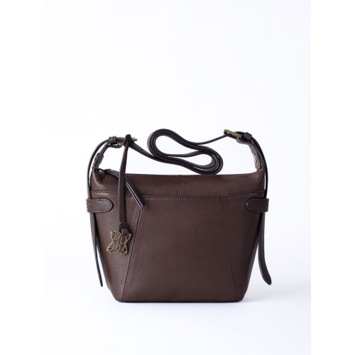 Newby Leather Cross Body Bag in Chocolate