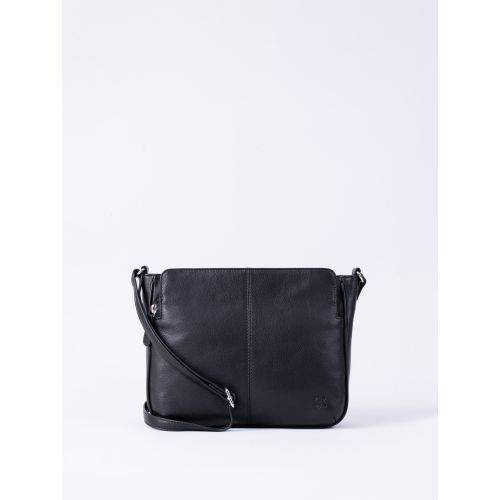 Ambleside Leather Cross Body Bag in Black