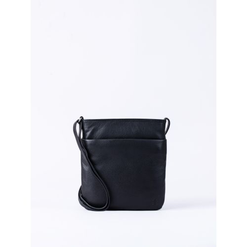 Lowther Leather Cross Body Bag in Black