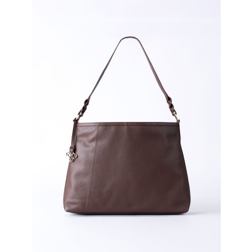 Howgill Leather Hobo Bag in Chocolate Brown