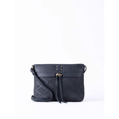 Wasdale Leather Cross Body Bag in Dark Navy