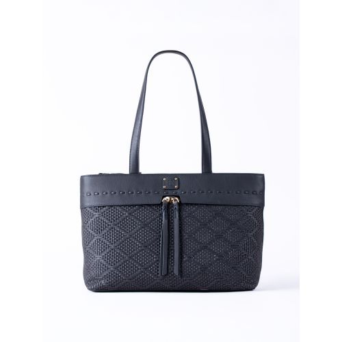 Wasdale Leather Tote Bag in Dark Navy