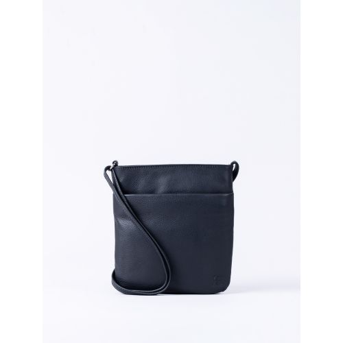 Lowther Leather Cross Body Bag in Navy