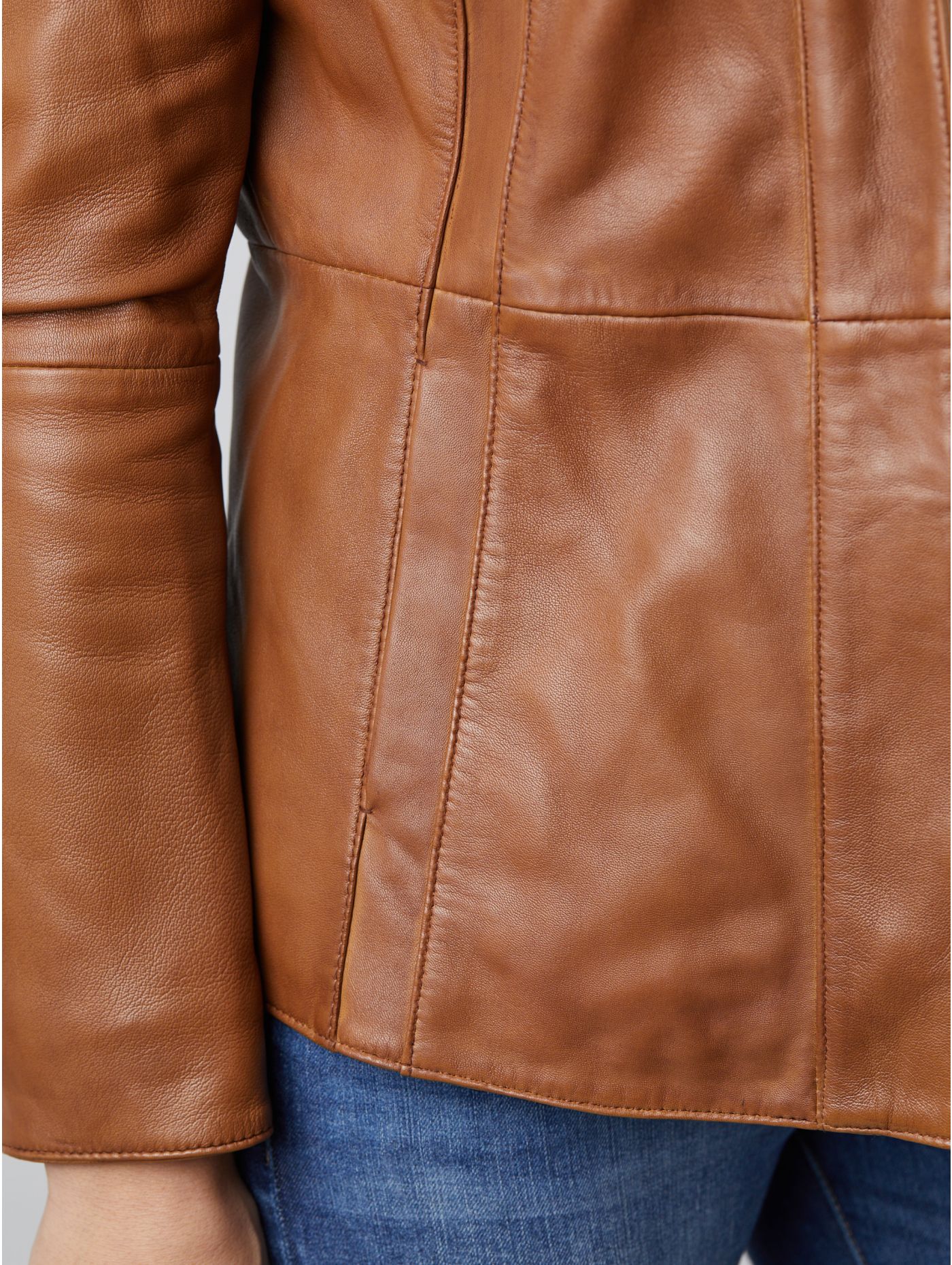 Lakeland Leather Mari Leather Jacket in Brown Lakeland Leather